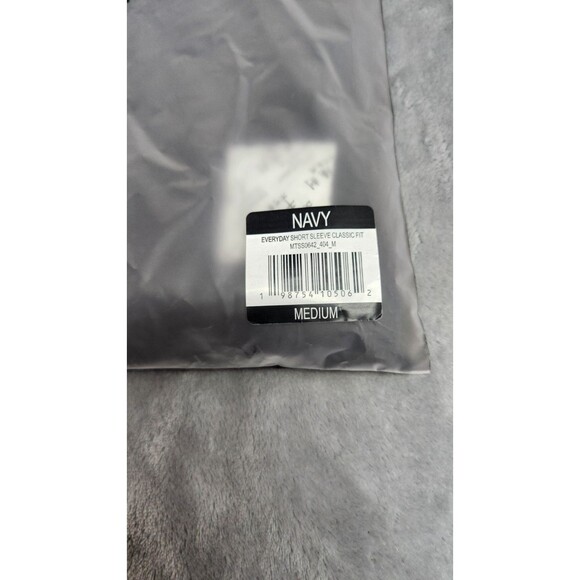 BYLT Men's Medium Navy Blue Everyday Short Sleeve Classic Fit NWT - Picture 3 of 6